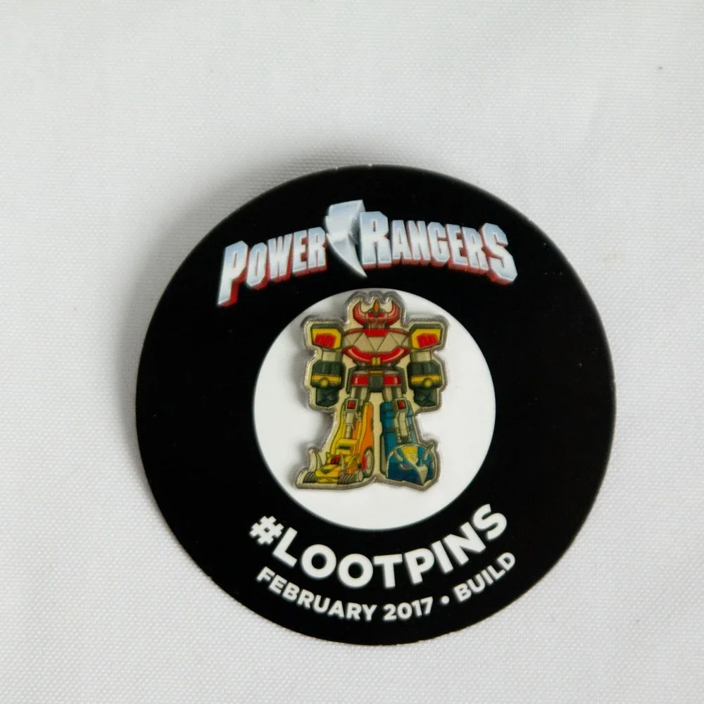 Power Rangers Megazord Loot Crate Enamel Pin February 2017 Build LootPins